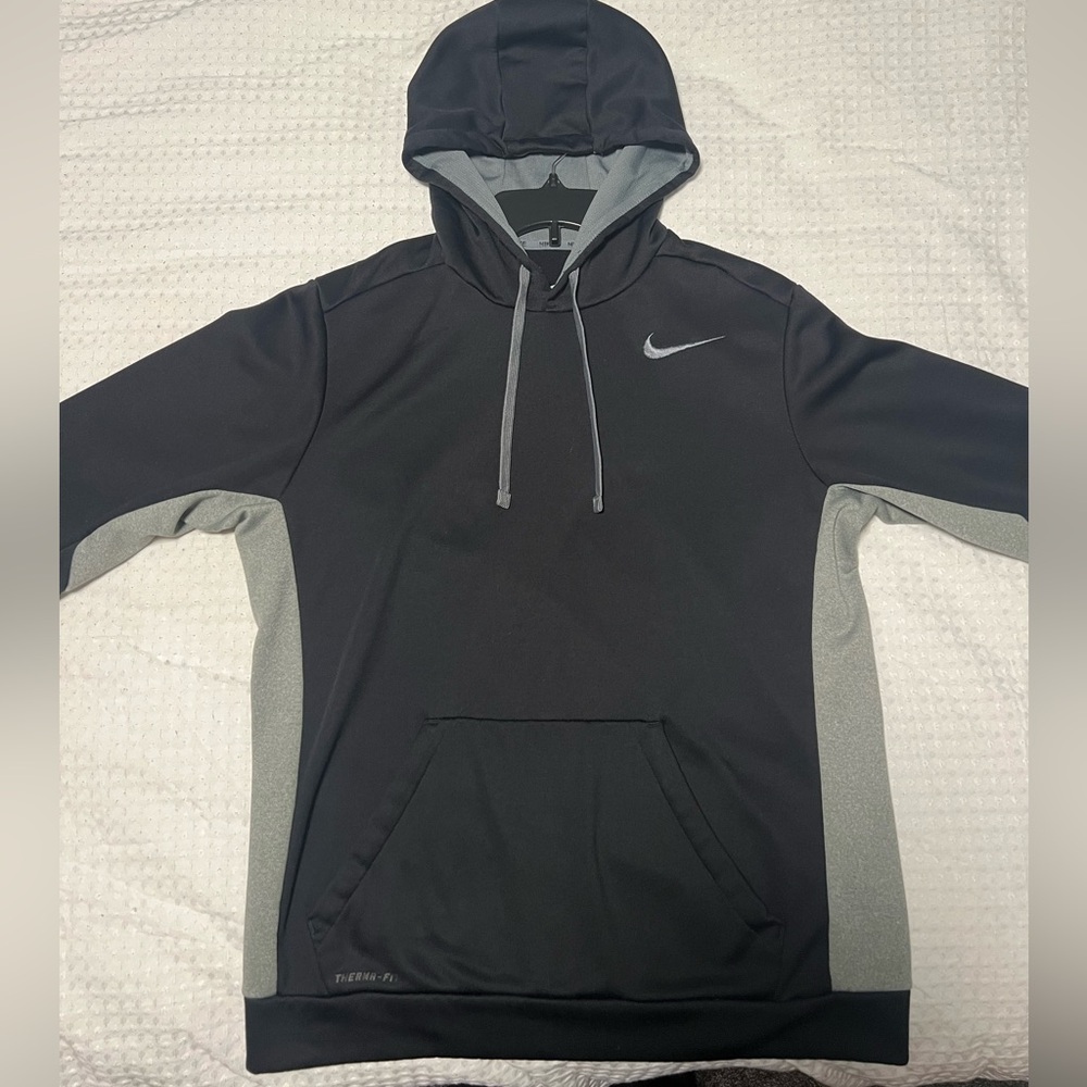 Nike black and grey hoodie